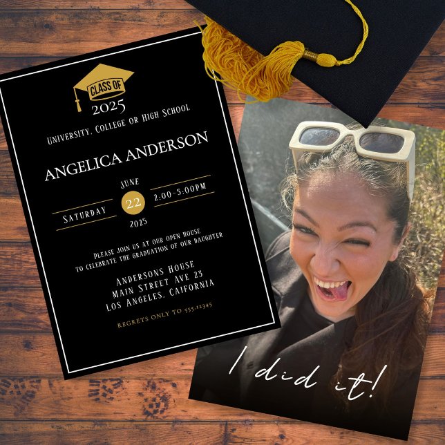 Klasse des Fotos "I done it" 2025 Einladung (Von Creator hochgeladen)