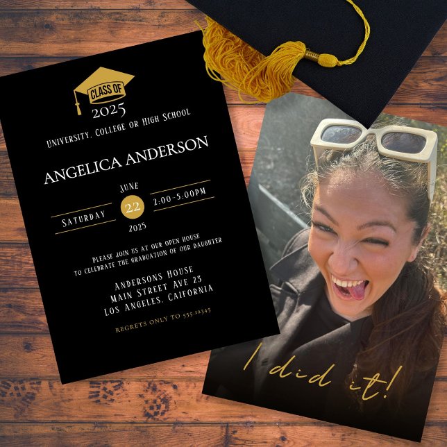 Klasse des Fotos "I done it" 2025 Einladung (Von Creator hochgeladen)