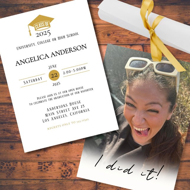 Klasse des Fotos "I done it" 2025 Einladung (Von Creator hochgeladen)