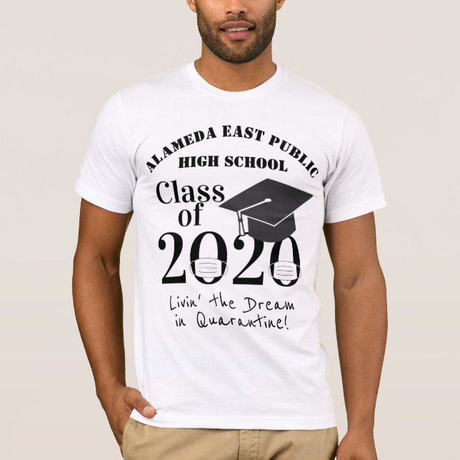 Klasse des Fun Quarantine-Abschlusses 2020 T-Shirt (Vorderseite)