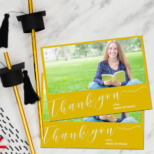 Klasse des Gelben Fotos 2023 Abschluss Vielen Dank Postkarte