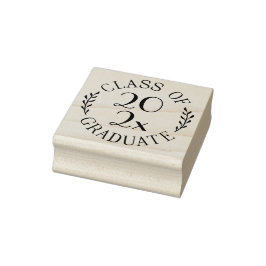 Klasse des Graduate Chic Typografy Emblem Gummistempel
