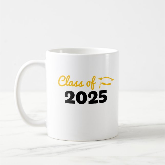 Klasse des Jahres 2025 Abschluss Kaffeetasse (Links)