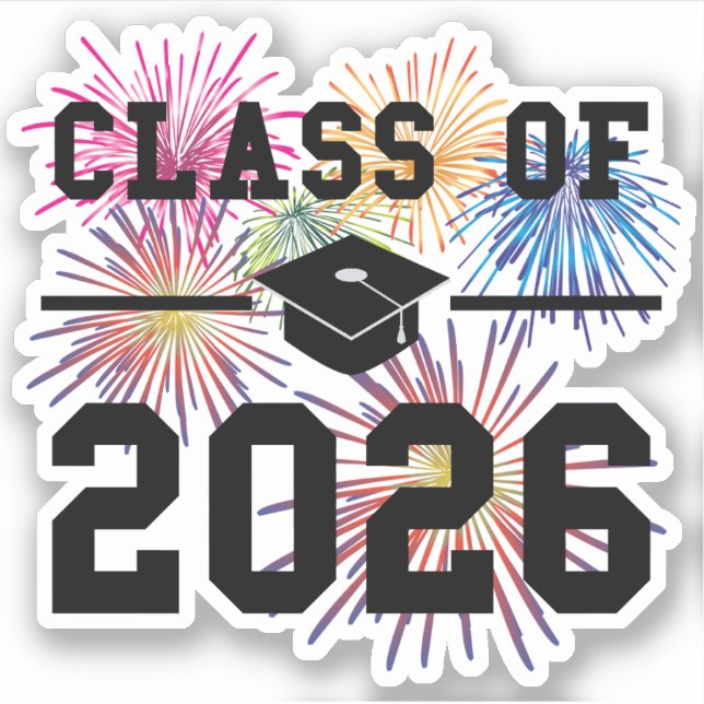 Klasse des Jahres 2026 Aufkleber (Vorderseite)