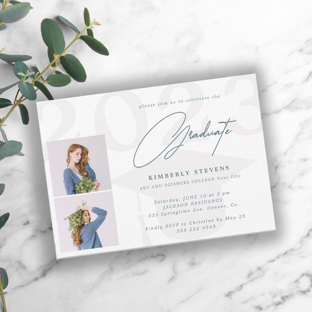 Klasse des Jahres 2 Fotos Abitur Party Einladung (Von Creator hochgeladen)