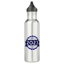 Klasse des JAHRESabschlusses, Printwerbung für vol Edelstahlflasche