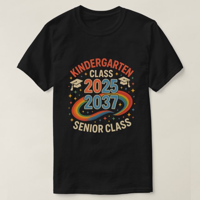 Klasse des Kindergartens 2025 2037 T-Shirt (Design vorne)