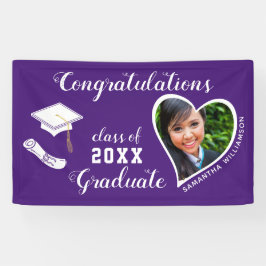 Klasse des Lila Abschlusses des Graduate Foto 2025 Banner
