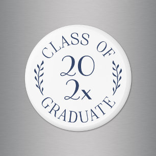 Klasse des Magnets Graduate Chic Navy für Typograf Magnet