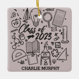 Klasse des Mathematikstudiums Abschluss 2023 Keramikornament