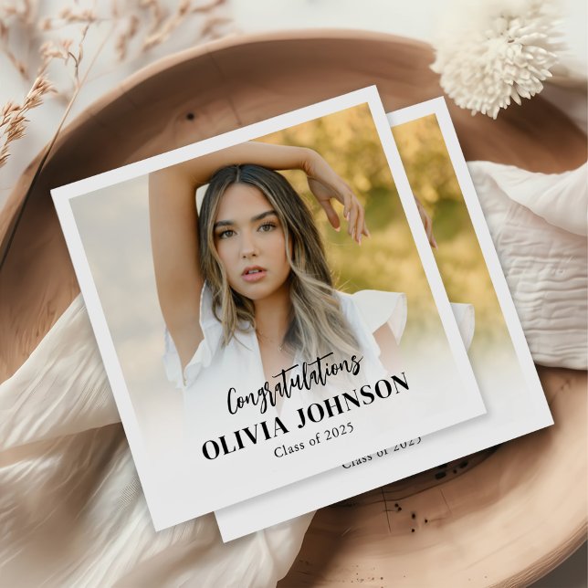 Klasse des Personalisierten Fotos im Studienjahr 2 Serviette (Von Creator hochgeladen)