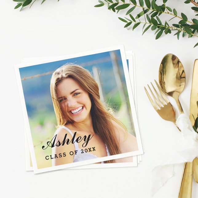 Klasse des Personalisierten Fotos mit Hochschulabs Serviette (Von Creator hochgeladen)