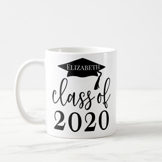 Klasse des Personalisierten Keepsake-Tests 2020 Kaffeetasse (Links)