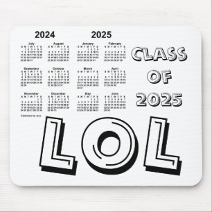 Klasse des Schuljahres 2025 von Janz White Mousepad