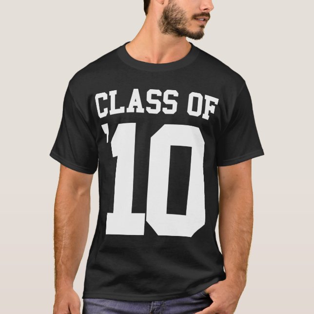 Klasse des T - Shirt 2010 dunkler Männer (Vorderseite)