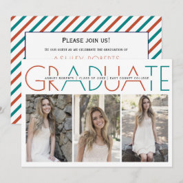 Klasse des Terrakotta-Fotos 2023 und des aquamarin Einladung