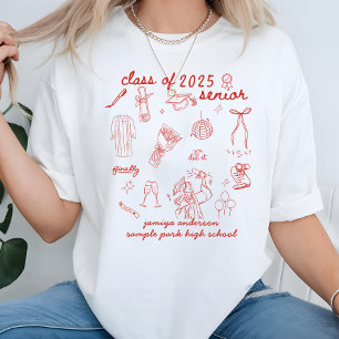 Klasse des trendy Hand Drawn Style Abschlusses 202 T-Shirt