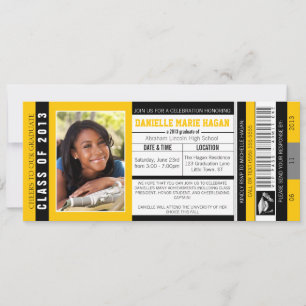 Klasse des VIP-Tickets für Abschluss 2013 Einladung