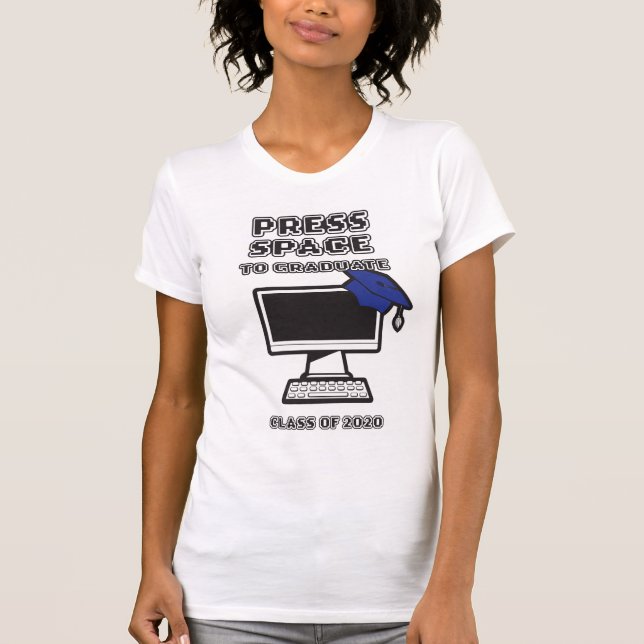 Klasse des virtuellen Abschlusses 2020 T-Shirt (Vorderseite)