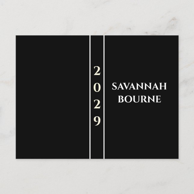 Klasse des Wechsels zum aktuellen Abschluss Einladungspostkarte (Vorderseite)