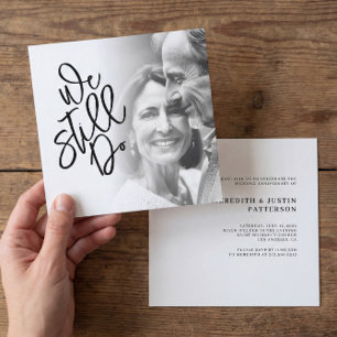 Klasse, die wir noch machen Vow Renewal Party Foto Einladung