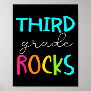 Klasse Drei Rocks Team Lehrer der 3. Klasse Poster