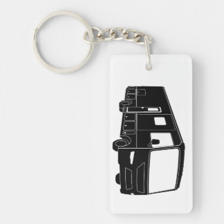 Klasse eine Motorhome/Bus-Silhouette auf Schlüsselanhänger