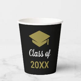 Klasse eines Glückwunschs Grad Graduation Cap Pappbecher