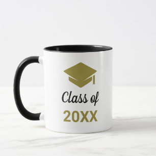 Klasse eines Glückwunschs Grad Graduation Cap Tasse