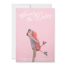 Klasse Elegante Vintage Script-Save the Date-Karte