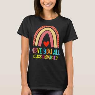 Klasse entlassen glücklichen letzten Schultag Lehr T-Shirt