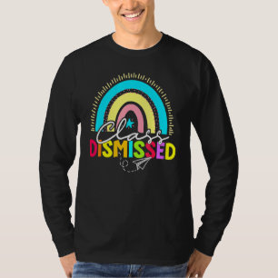 Klasse entlassen Regenbogen Glück letzten Schultag T-Shirt