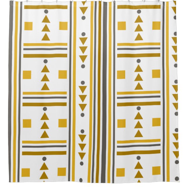 Klasse Geometrisches Design | Schattierungen aus g Duschvorhang (Vorderseite)