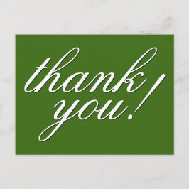 Klasse, glamourös "Danke!" Postkarte