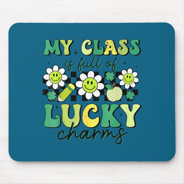 Klasse ist voller Glücksbringer St. Patricks Day Mousepad (Vorne)