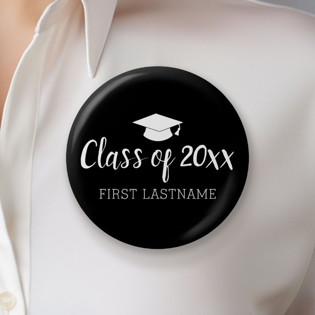 Klasse Jahr und Name - Farbe kann durch Schwarz ve Button (Custom Button)