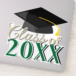 Klasse JEDES COLOR COMBO Abschluss Year Graduate Aufkleber