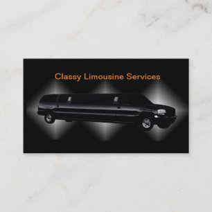 Klasse Limousine Service Chauffeur Business Cards Visitenkarte