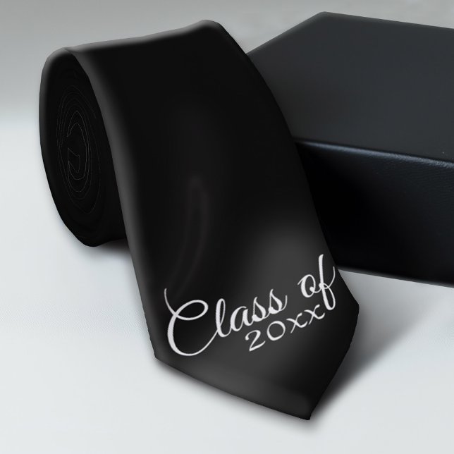 Klasse mit benutzerdefiniertem Jahr und High Schoo Krawatte (Custom Graduation Tie)