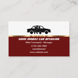 Klasse Mobilwagen mit detaillierter Vorlage für di Visitenkarte