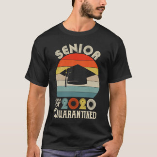 Klasse of 2020 Quarantined Seniors Sunset Vintag T-Shirt