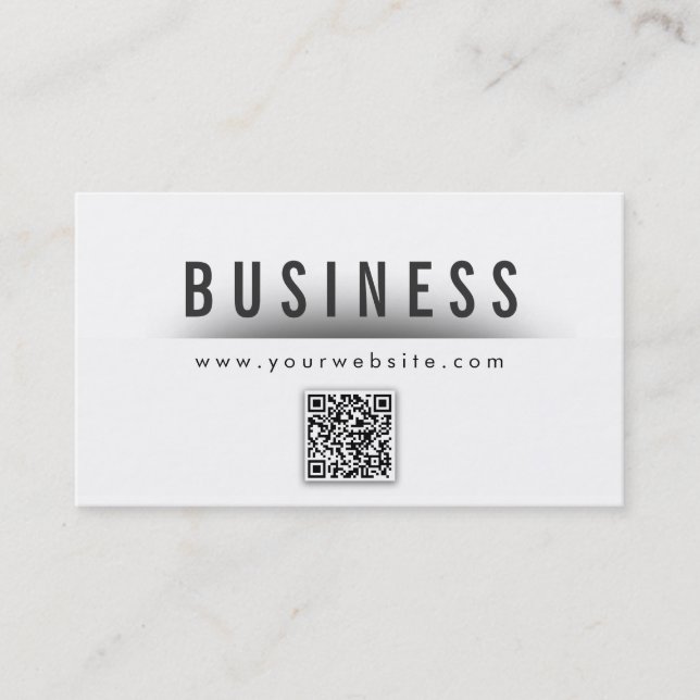 Klasse QR Code Hochzeitsplaner Business Card Visitenkarte (Vorderseite)