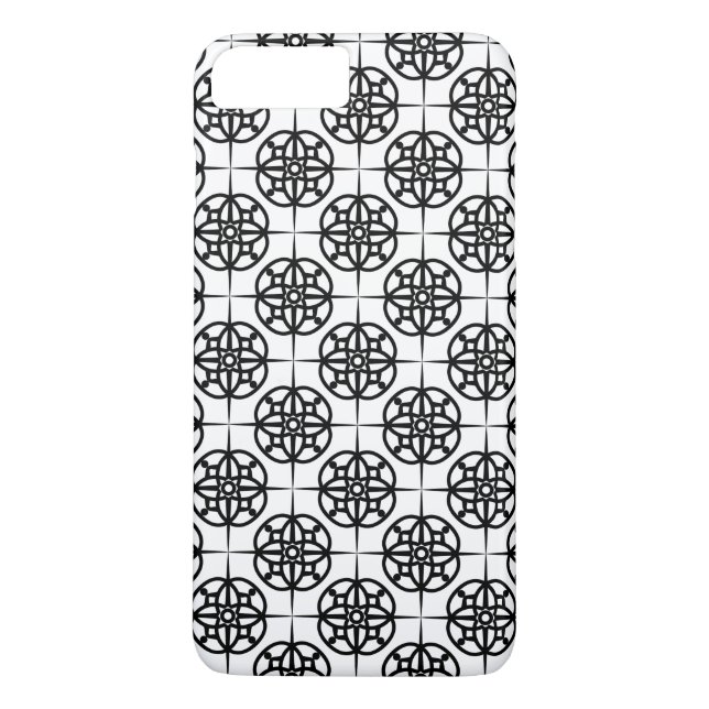 Klasse Retro visuelles geometrisches Muster Case-Mate iPhone Hülle (Rückseite)