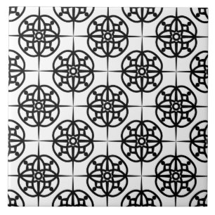 Klasse Retro visuelles geometrisches Muster Fliese