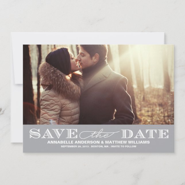 Klasse Save the Date PostCard (Vorderseite)
