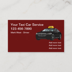 Klasse Taxi Visitenkarten Visitenkarte