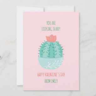 Klasse Valentine Succulent Cactus Card Einladung