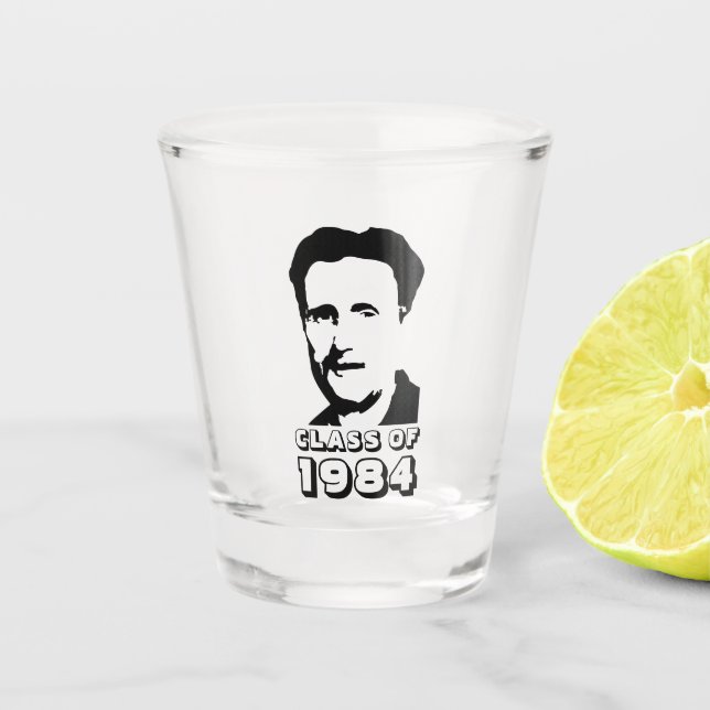 Klasse von 1984 (George Orwell) Schnapsglas (Vorderseite)
