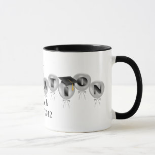 Klasse von 2012 Ballonen mit Absolventen bedeckt Tasse