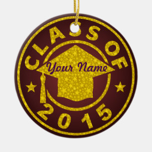 Klasse von 2015 keramik ornament